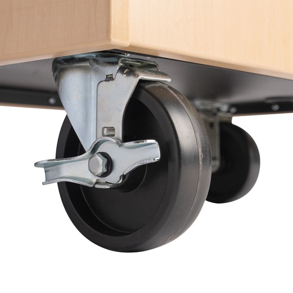 Lil Deluxe Child Height Double Basin Portable Sink - Caster